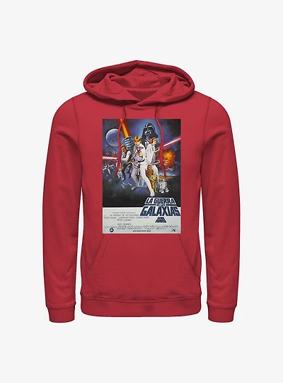 Star Wars Episode IV A New Hope La Guerra De Las Galaxias Poster Hoodie