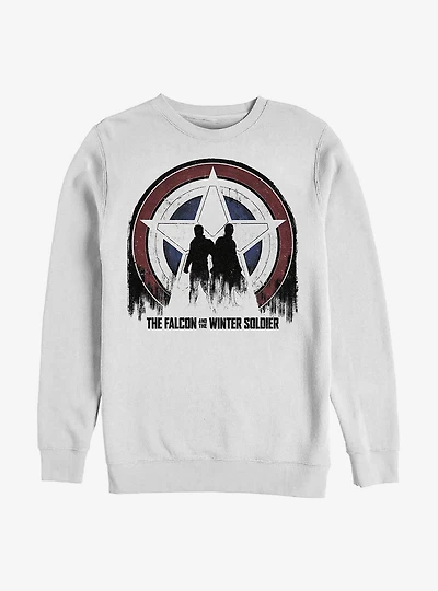 Marvel The Falcon And Winter Soldier Silhouette Shield Sweatshirt
