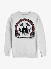 Marvel The Falcon And Winter Soldier Silhouette Shield Sweatshirt