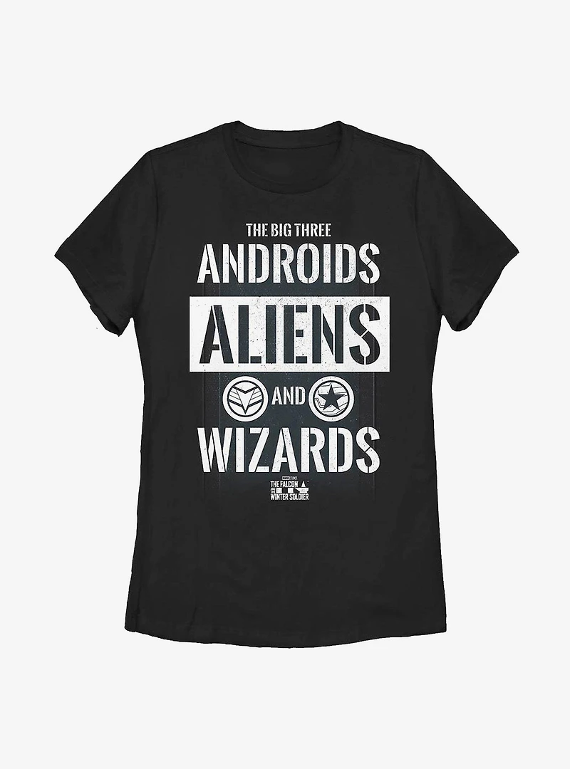 Marvel The Falcon And Winter Soldier Shield Honor Womens T-Shirt