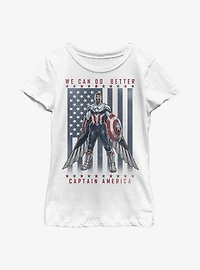 Marvel The Falcon And Winter Soldier Flight Of Youth Girls T-Shirt