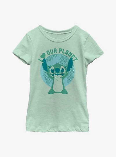 Disney Lilo & Stitch Save Planet Youth Girls T-Shirt