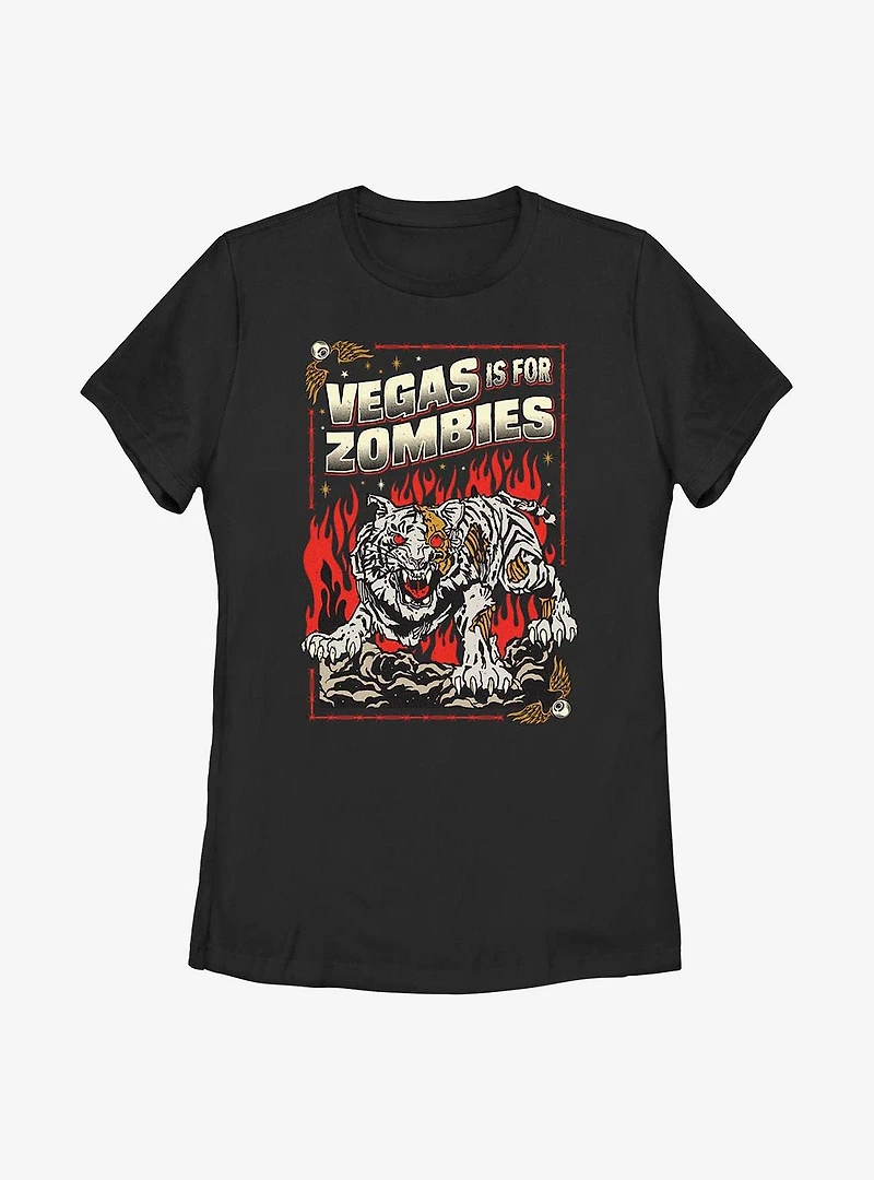 Army Of The Dead Zombie Tiger Poster Womens T-Shirt