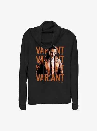 Marvel Loki Variant Poster Cowlneck Long-Sleeve Girls Top