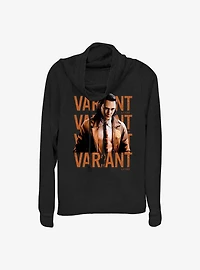 Marvel Loki Variant Poster Cowlneck Long-Sleeve Girls Top