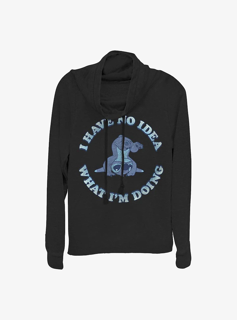 Disney Lilo & Stitch No Idea Cowlneck Long-Sleeve Girls Top