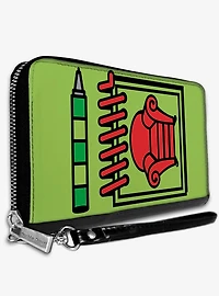 Blues Clues Steves Handy Dandy Notebook Zip Around Wallet