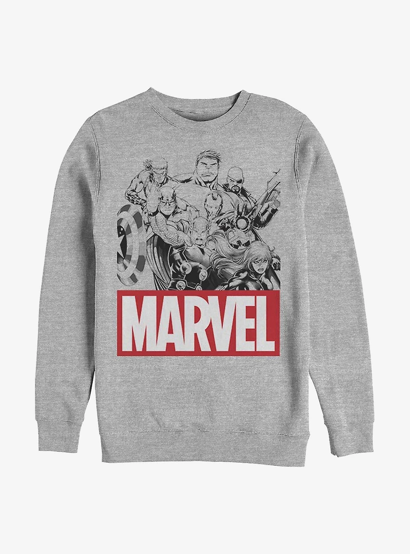 Marvel Avengers Team Crew Sweatshirt