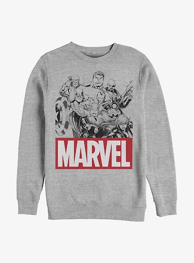 Marvel Avengers Team Crew Sweatshirt