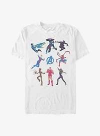 Marvel Avengers Character Collage T-Shirt