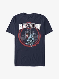Marvel Black Widow Circle Frame T-Shirt