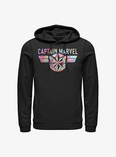 Marvel Captain Tie Dye Logo Hoodie