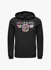 Marvel Captain Tie Dye Logo Hoodie