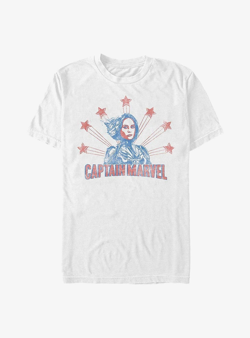 Marvel Captain Retro Stars T-Shirt