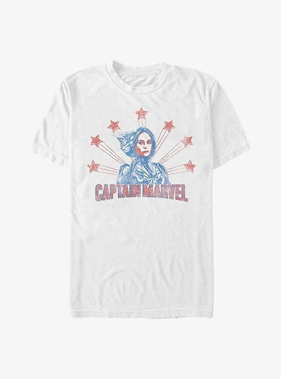 Marvel Captain Retro Stars T-Shirt