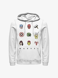 Marvel Avengers Retro Icons Hoodie