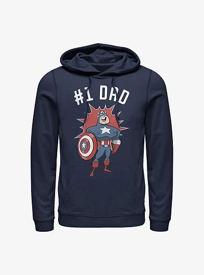 Marvel Captain America Number 1 Dad Hoodie