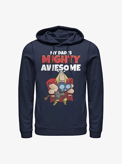 Marvel Thor My Dad Is Mighty Awesome Hoodie