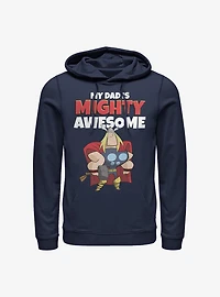Marvel Thor My Dad Is Mighty Awesome Hoodie