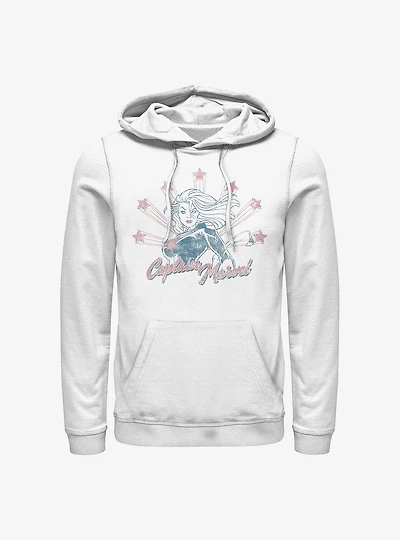 Marvel Captain Marvel Retro Stars Hoodie