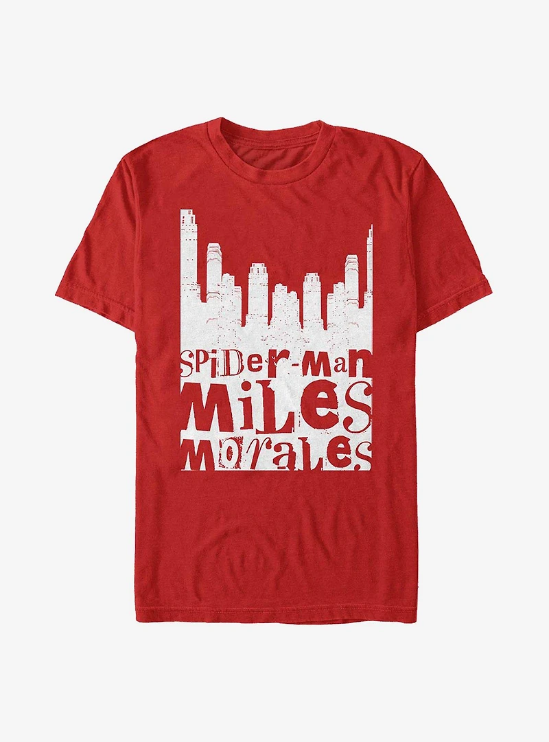 Marvel Spider-Man Miles Morales City T-Shirt