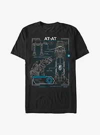 Star Wars Rogue One: A Story AT-AT Plans T-Shirt
