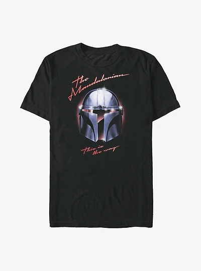 Star Wars The Mandalorian Helmet Metal T-Shirt