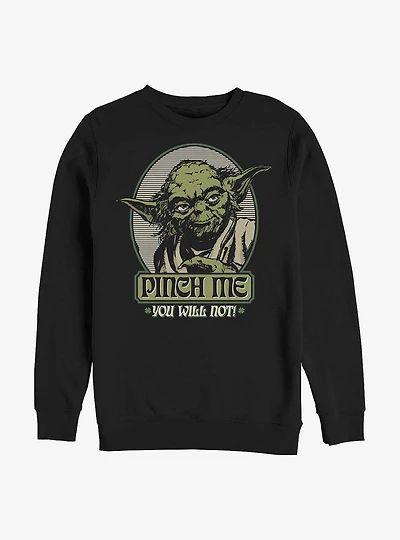 Star Wars Yoda Pinch Me Sweatshirt