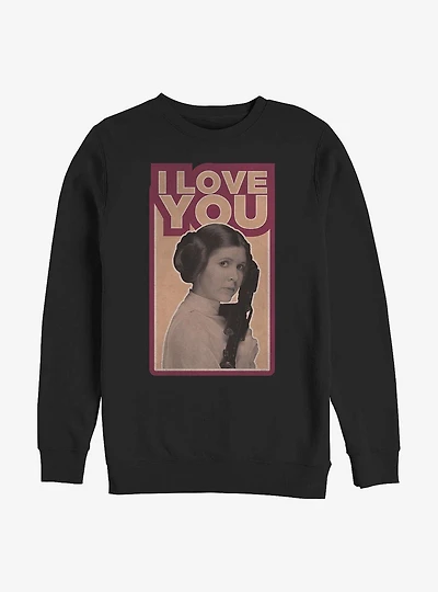 Star Wars Leia I Love You Crew Sweatshirt