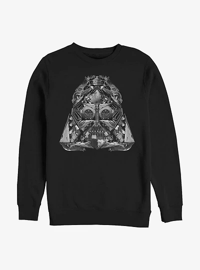 Star Wars Starfighter Vader Helmet Crew Sweatshirt