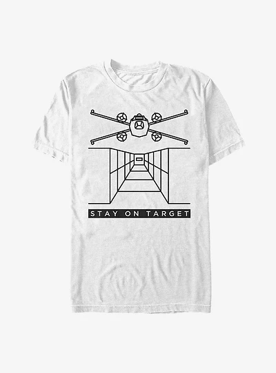 Star Wars Stay On Target Lines T-Shirt