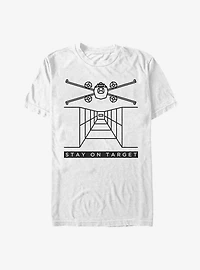 Star Wars Stay On Target Lines T-Shirt