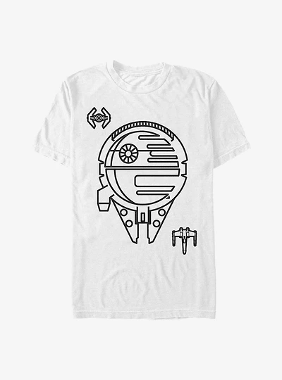 Star Wars Minimal Ships T-Shirt