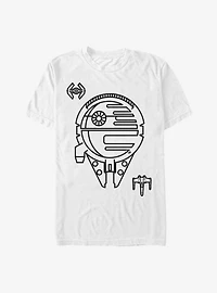 Star Wars Minimal Ships T-Shirt