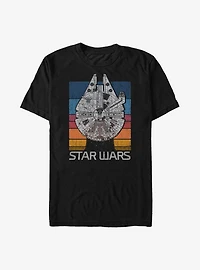 Star Wars Falcon Rainbow Colors T-Shirt