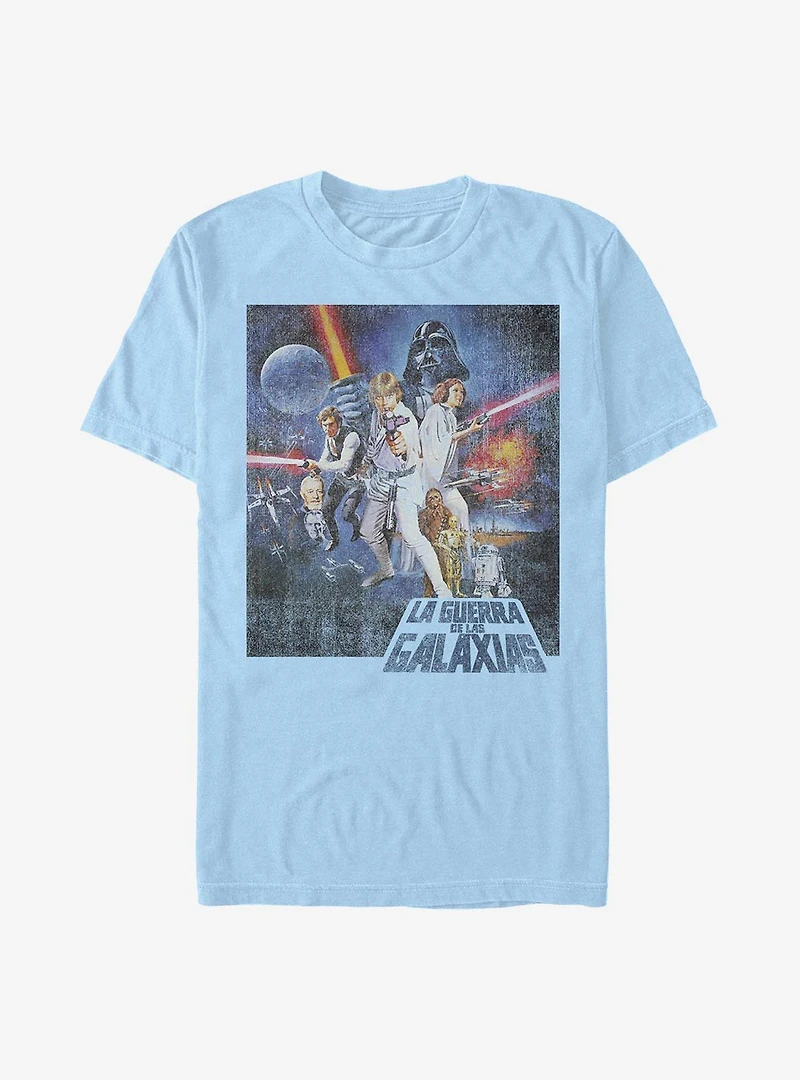 Star Wars Episode IV A New Hope La Guerra De Las Galaxias Poster T-Shirt
