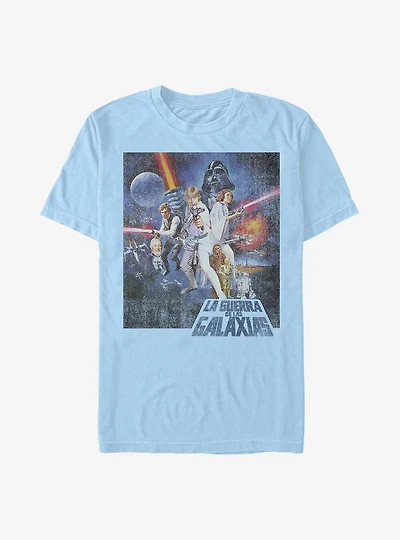 Star Wars Episode IV A New Hope La Guerra De Las Galaxias Poster T-Shirt