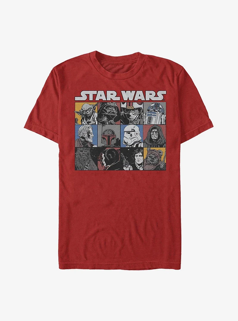 Star Wars Comic Strip Rectangle T-Shirt