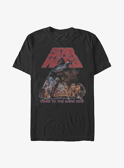 Star Wars Come To The Dark Side Poster T-Shirt