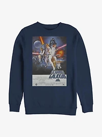 Star Wars Episode IV A New Hope La Guerra De Las Galaxias Poster Sweatshirt