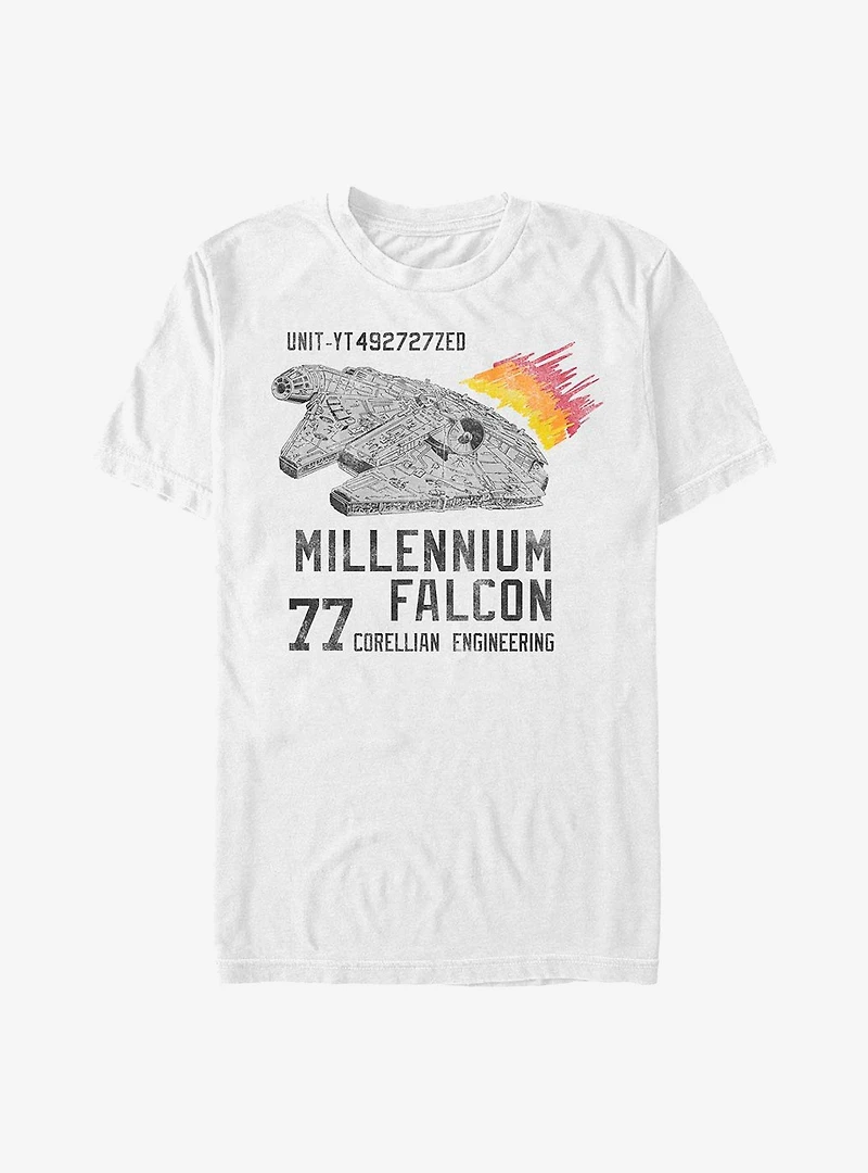Star Wars Corellian Falcon Engineering T-Shirt