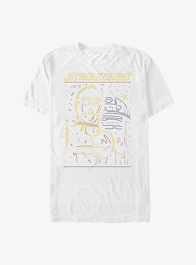 Star Wars Droid Drawing Logo T-Shirt