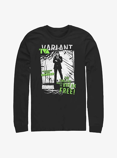 Marvel Loki Displacement Long-Sleeve T-Shirt