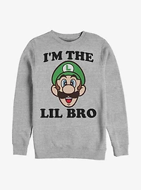 Nintendo Mario Luigi I'm The Lil Bro Sweatshirt