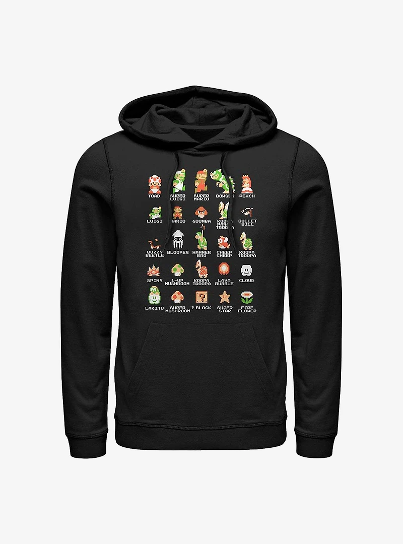 Nintendo Mario Pixel Cast Hoodie