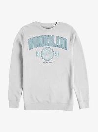 Disney Alice Wonderland 1951 All Mad Here Crew Sweatshirt