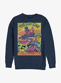 Disney The Lion King Lion Poster Crew Sweatshirt