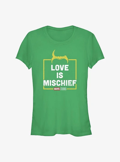 Marvel Loki Love Is Mischief Girls T-Shirt