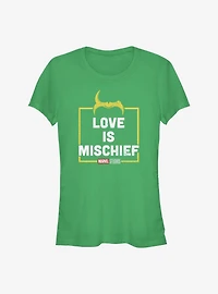 Marvel Loki Love Is Mischief Girls T-Shirt