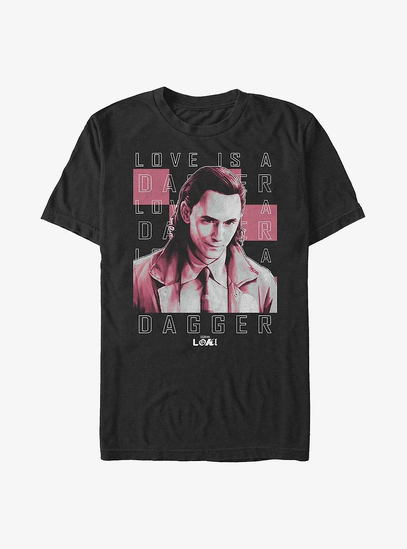 Marvel Loki Love Is A Dagger T-Shirt